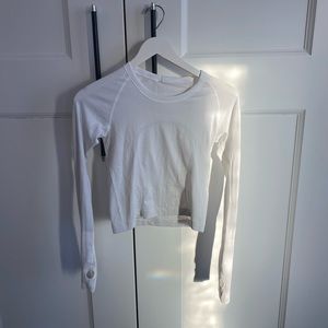 Lululemon long sleeved white top